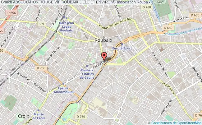 plan association Association Rouge Vif Roubaix Lille Et Environs Roubaix