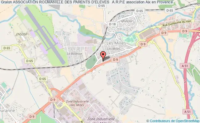 plan association Association Roumanille Des Parents D'eleves   A.r.p.e Aix-en-Provence