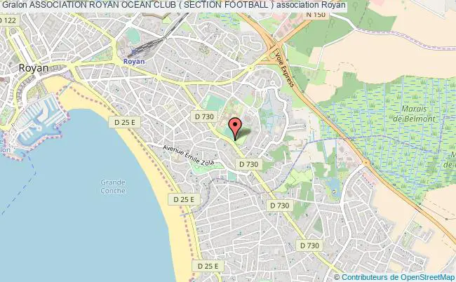 plan association Association Royan Ocean Club ( Section Football ) Royan