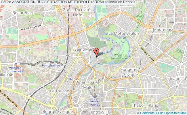 plan association Association Rugby Roazhon Metropole (arrm) Rennes