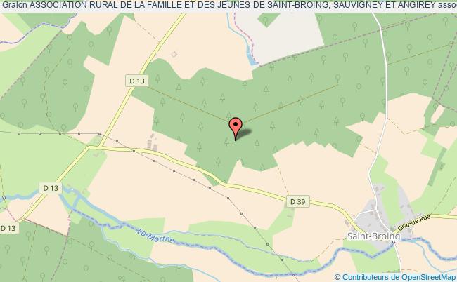 plan association Association Rural De La Famille Et Des Jeunes De Saint-broing, Sauvigney Et Angirey Saint-Broing