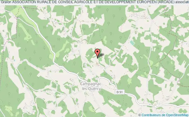 plan association Association Rurale De Conseil Agricole Et De Developpement Europeen (arcade) Campagnac-lès-Quercy