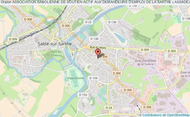 plan association Association Sabolienne De Soutien Actif Aux Demandeurs D'emploi De La Sarthe ( Assade) Sablé-sur-Sarthe