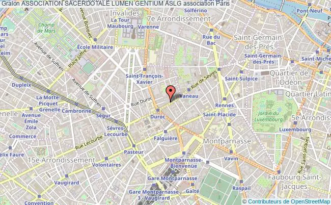 plan association Association Sacerdotale Lumen Gentium Aslg Paris
