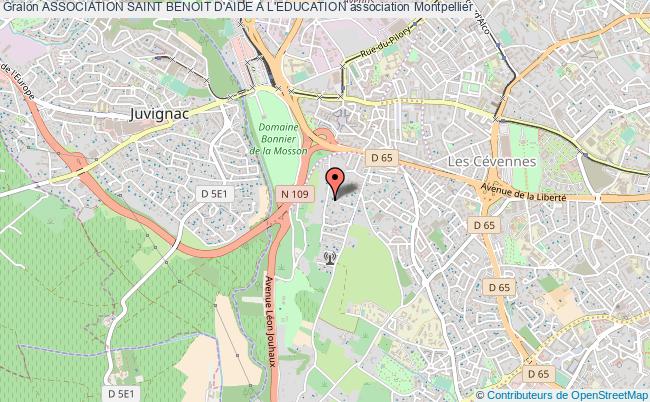 plan association Association Saint Benoit D'aide A L'education Montpellier