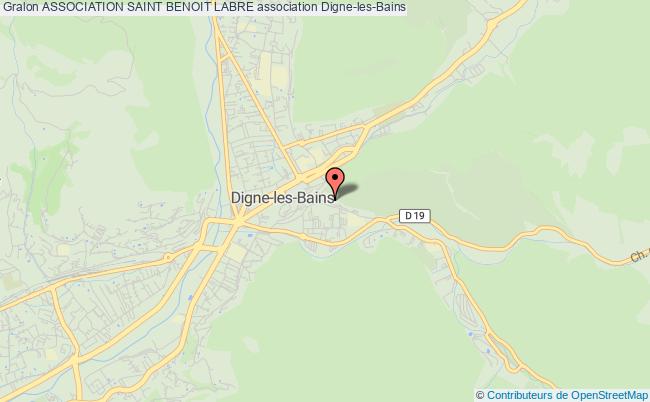 plan association Association Saint Benoit Labre Digne-les-Bains