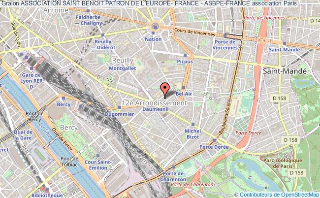 plan association Association Saint Benoit Patron De L Europe- France - Asbpe-france Paris