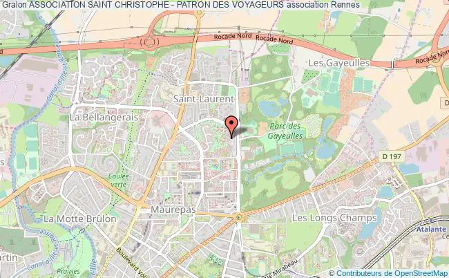 plan association Association Saint Christophe - Patron Des Voyageurs Rennes