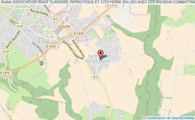 plan association Association Saint Clairaise Patriotique Et Citoyenne En Lien Avec Les Anciens Combattants Saint-Clair-sur-les-Monts