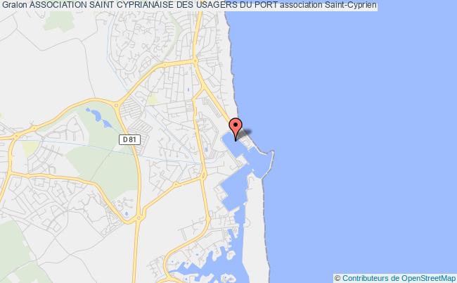 plan association Association Saint Cyprianaise Des Usagers Du Port Saint-Cyprien