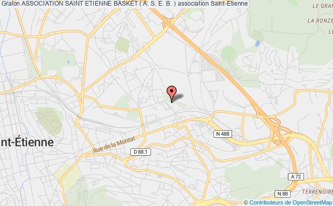 plan association Association Saint Etienne Basket ( A. S. E. B. ) Saint-Étienne