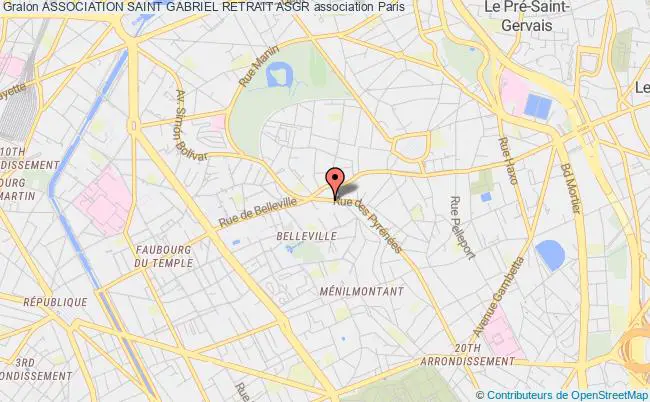 plan association Association Saint Gabriel Retrait Asgr Paris