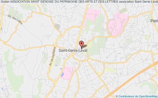 plan association Association Saint Genoise Du Patrimoine Des Arts Et Des Lettres Saint-Genis-Laval
