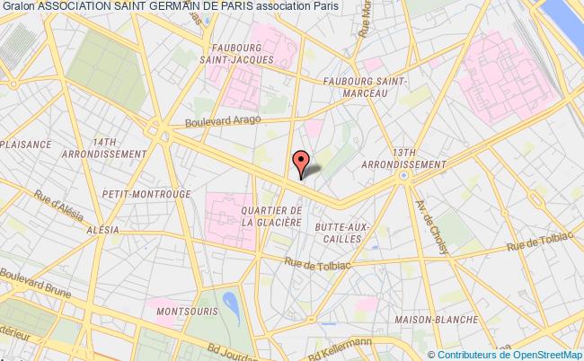 plan association Association Saint Germain De Paris Paris
