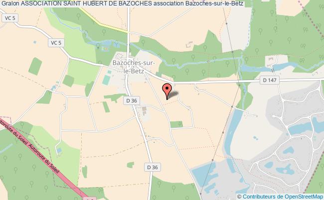 plan association Association Saint Hubert De Bazoches Bazoches-sur-le-Betz