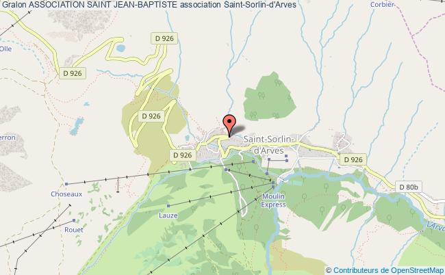plan association Association Saint Jean-baptiste Saint-Sorlin-d'Arves