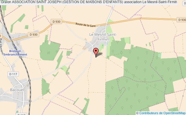 plan association Association Saint Joseph (gestion De Maisons D'enfants) Le    Mesnil-Saint-Firmin