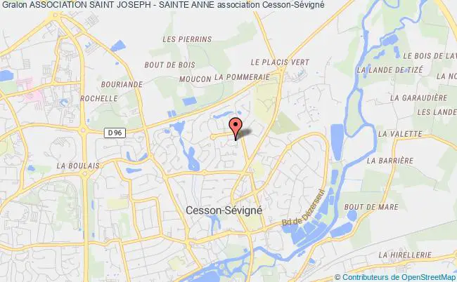 plan association Association Saint Joseph - Sainte Anne Cesson-Sévigné