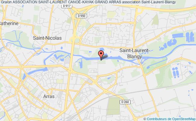 plan association Association Saint-laurent CanoË-kayak Grand Arras Saint-Laurent-Blangy