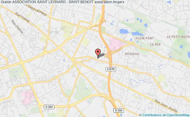 plan association Association Saint Leonard - Saint-benoit Angers