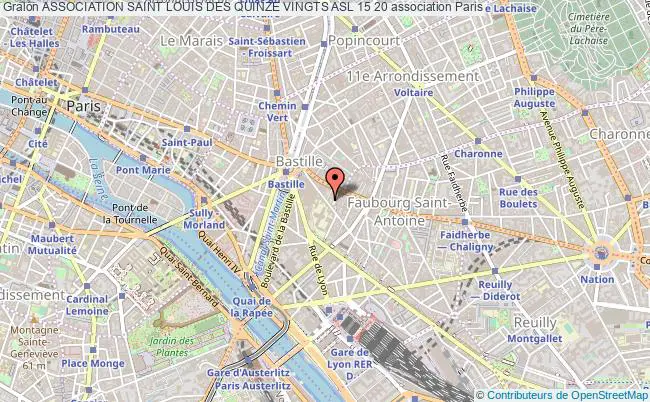 plan association Association Saint Louis Des Quinze Vingts Asl 15 20 Paris