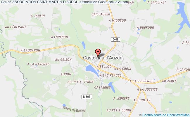 plan association Association Saint-martin D'arech Castelnau d'Auzan Labarrère