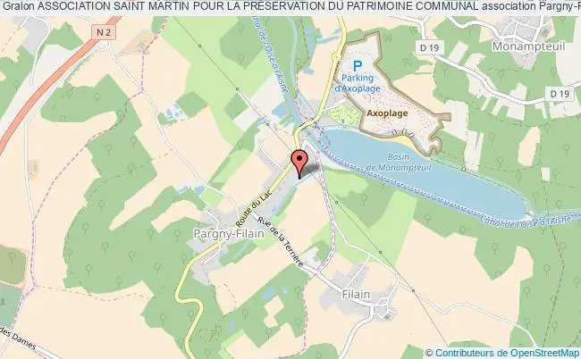 plan association Association Saint Martin Pour La PrÉservation Du Patrimoine Communal Pargny-Filain