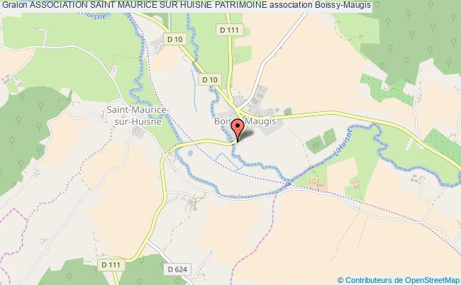 plan association Association Saint Maurice Sur Huisne Patrimoine Saint-Maurice-sur-Huisne