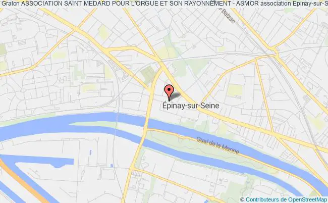 plan association Association Saint Medard Pour L'orgue Et Son Rayonnement - Asmor Épinay-sur-Seine