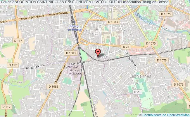 plan association Association Saint Nicolas Enseignement Catholique 01 Bourg-en-Bresse