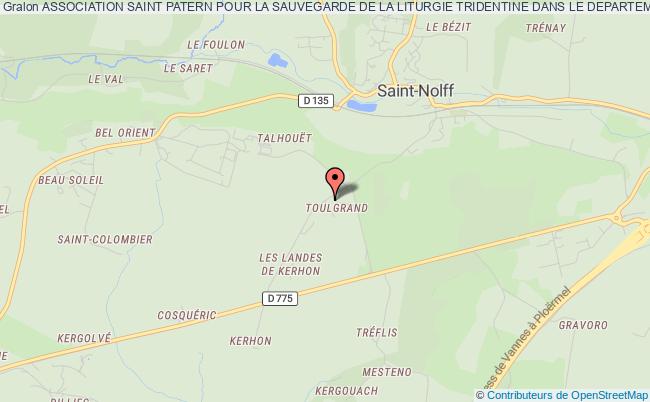 plan association Association Saint Patern Pour La Sauvegarde De La Liturgie Tridentine Dans Le Departement Du Morbihan Saint-Nolff