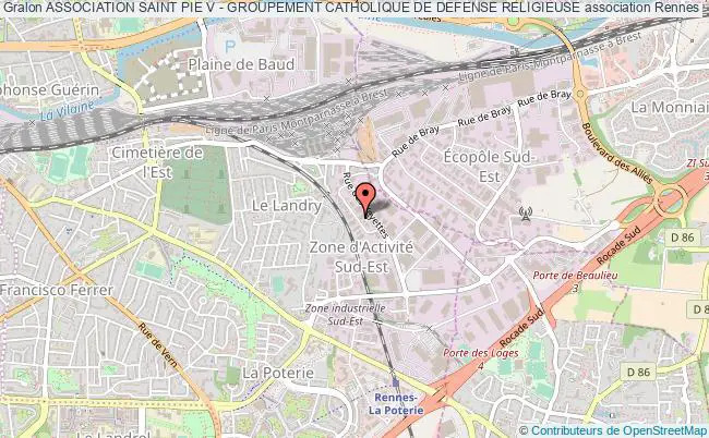 plan association Association Saint Pie V - Groupement Catholique De Defense Religieuse Rennes