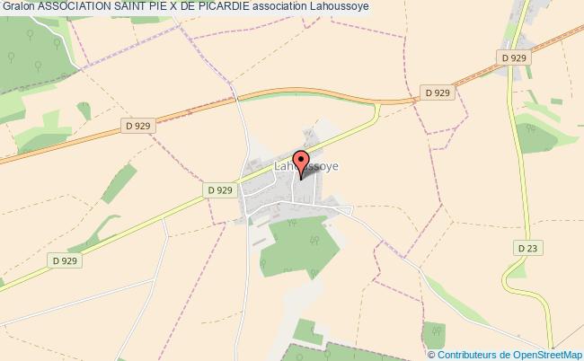 plan association Association Saint Pie X De Picardie Lahoussoye