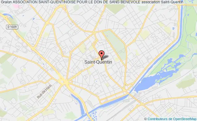 plan association Association Saint-quentinoise Pour Le Don De Sang Benevole Saint-Quentin