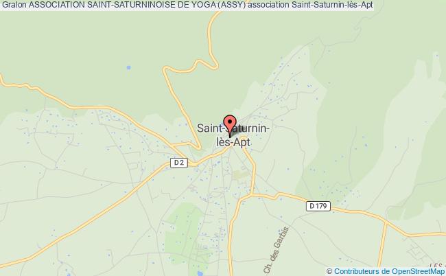plan association Association Saint-saturninoise De Yoga (assy) Saint-Saturnin-lès-Apt