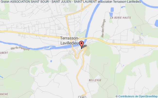 plan association Association Saint Sour - Saint Julien - Saint Laurent Terrasson-Lavilledieu