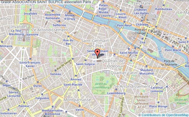 plan association Association Saint Sulpice Paris 6e