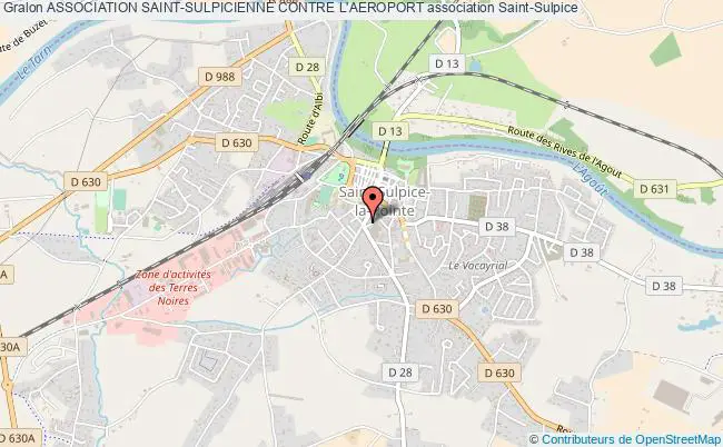 plan association Association Saint-sulpicienne Contre L'aeroport Saint-Sulpice