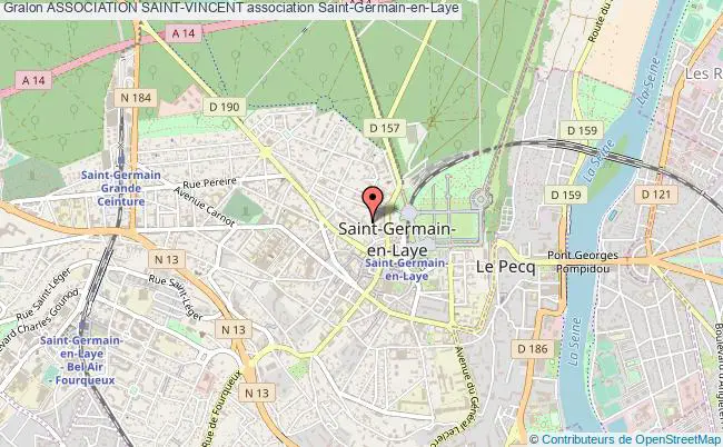 plan association Association Saint-vincent Saint-Germain-en-Laye