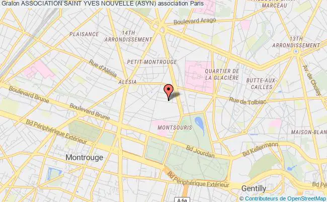 plan association Association Saint Yves Nouvelle (asyn) Paris