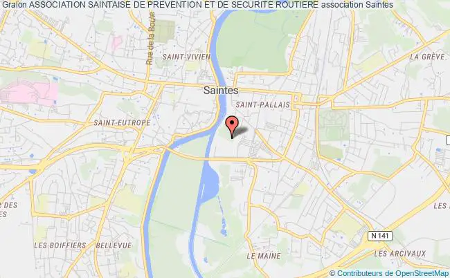 plan association Association Saintaise De Prevention Et De Securite Routiere Saintes