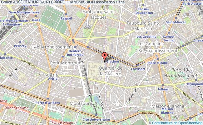 plan association Association Sainte-anne Transmission Paris cedex 14
