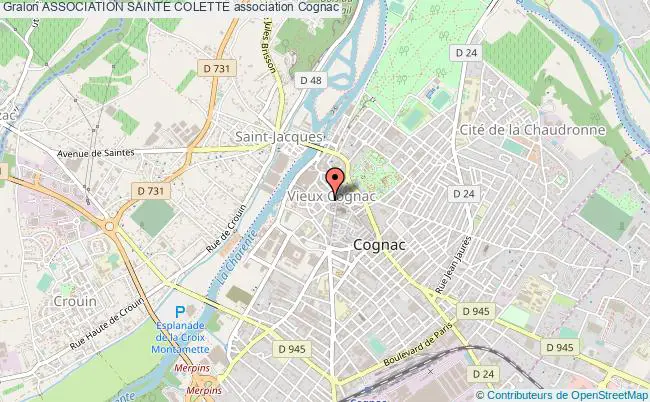 plan association Association Sainte Colette Cognac