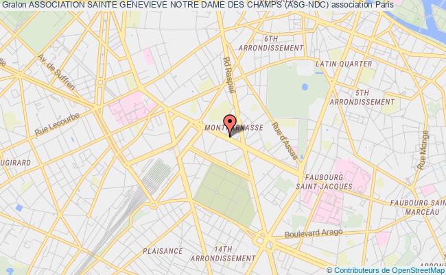 plan association Association Sainte Genevieve Notre Dame Des Champs (asg-ndc) Paris