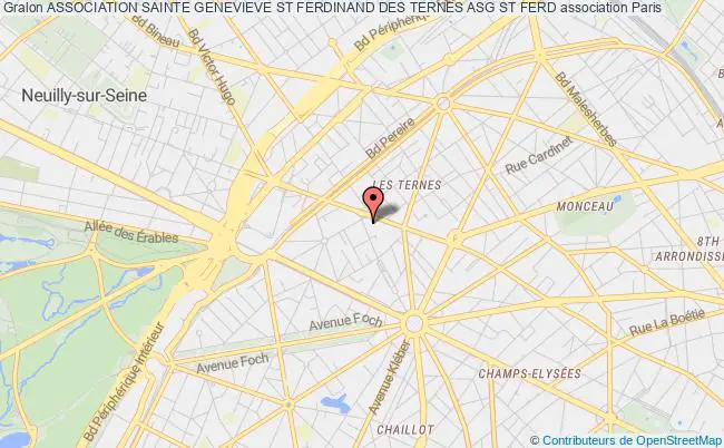 plan association Association Sainte Genevieve St Ferdinand Des Ternes Asg St Ferd Paris