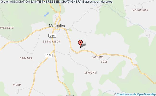 plan association Association Sainte ThÉrÈse En Chataigneraie Marcolès