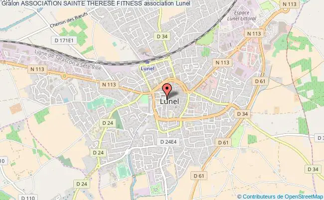plan association Association Sainte Therese Fitness Lunel