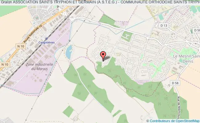 plan association Association Saints Tryphon Et Germain (a.s.t.e.g.) - Communaute Orthodoxe Saints Tryphon Et Germain (costeg) Le Mesnil-Saint-Denis