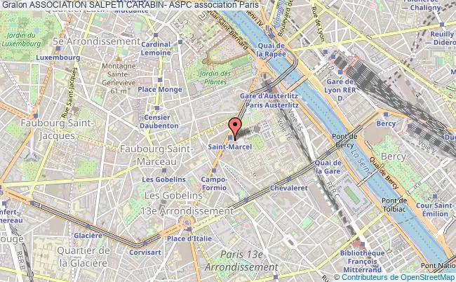 plan association Association Salpeti Carabin- Aspc Paris