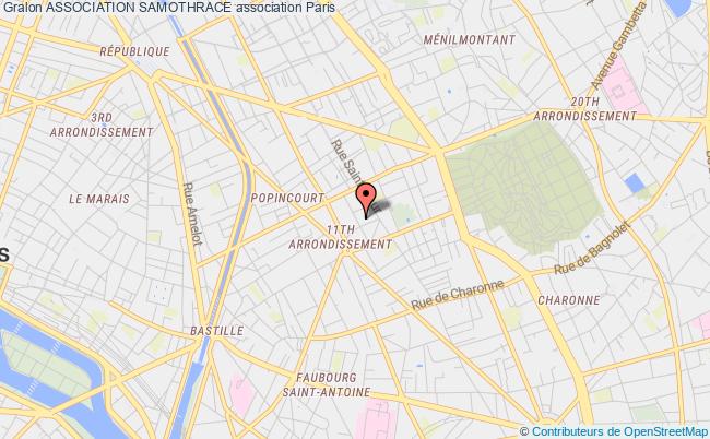 plan association Association Samothrace Paris